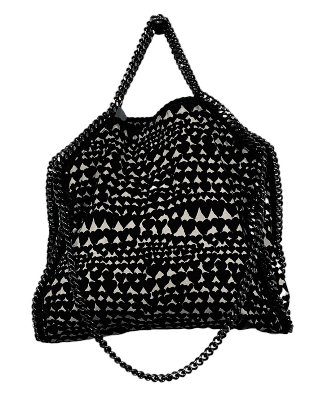 Stella McCartney Falabella in Cream, Black Hearts Canvas, 2014 limited run